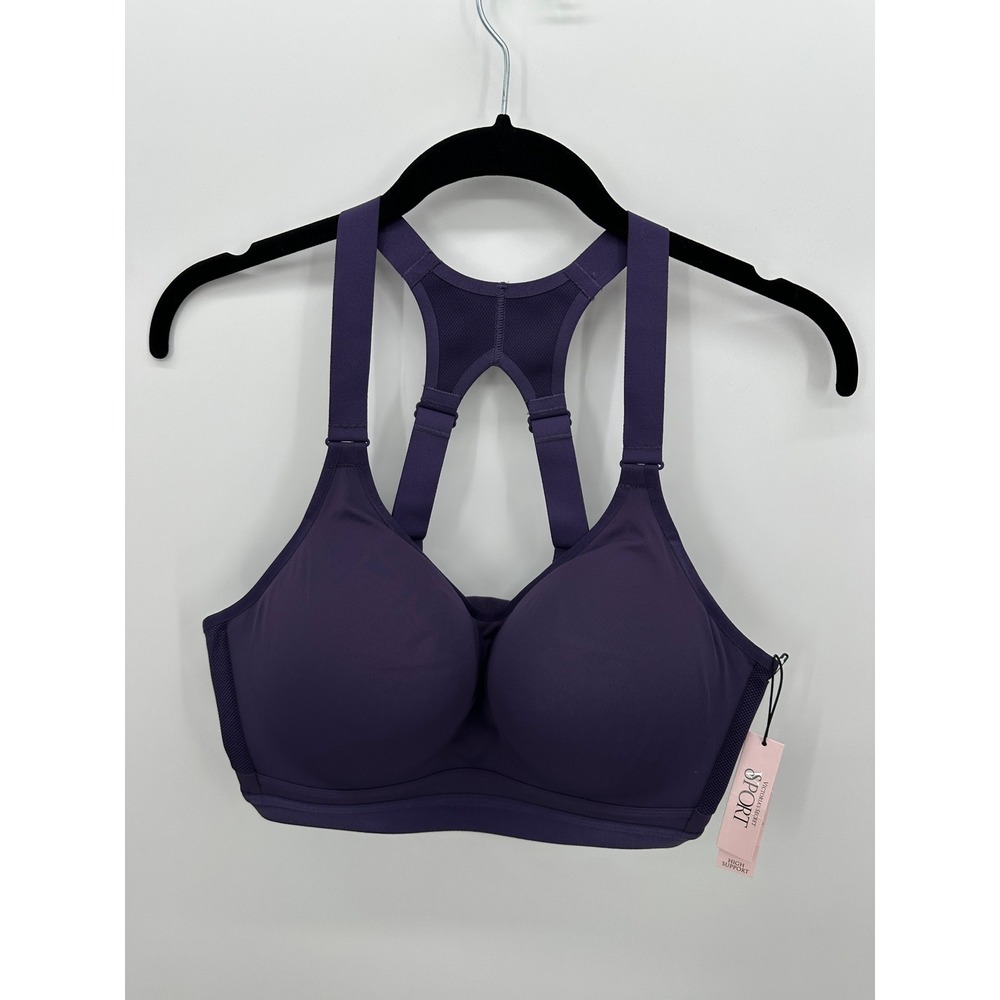 Victoria Secret Sport Incredible Max Sports Bra Purple 38D High Support Wireless